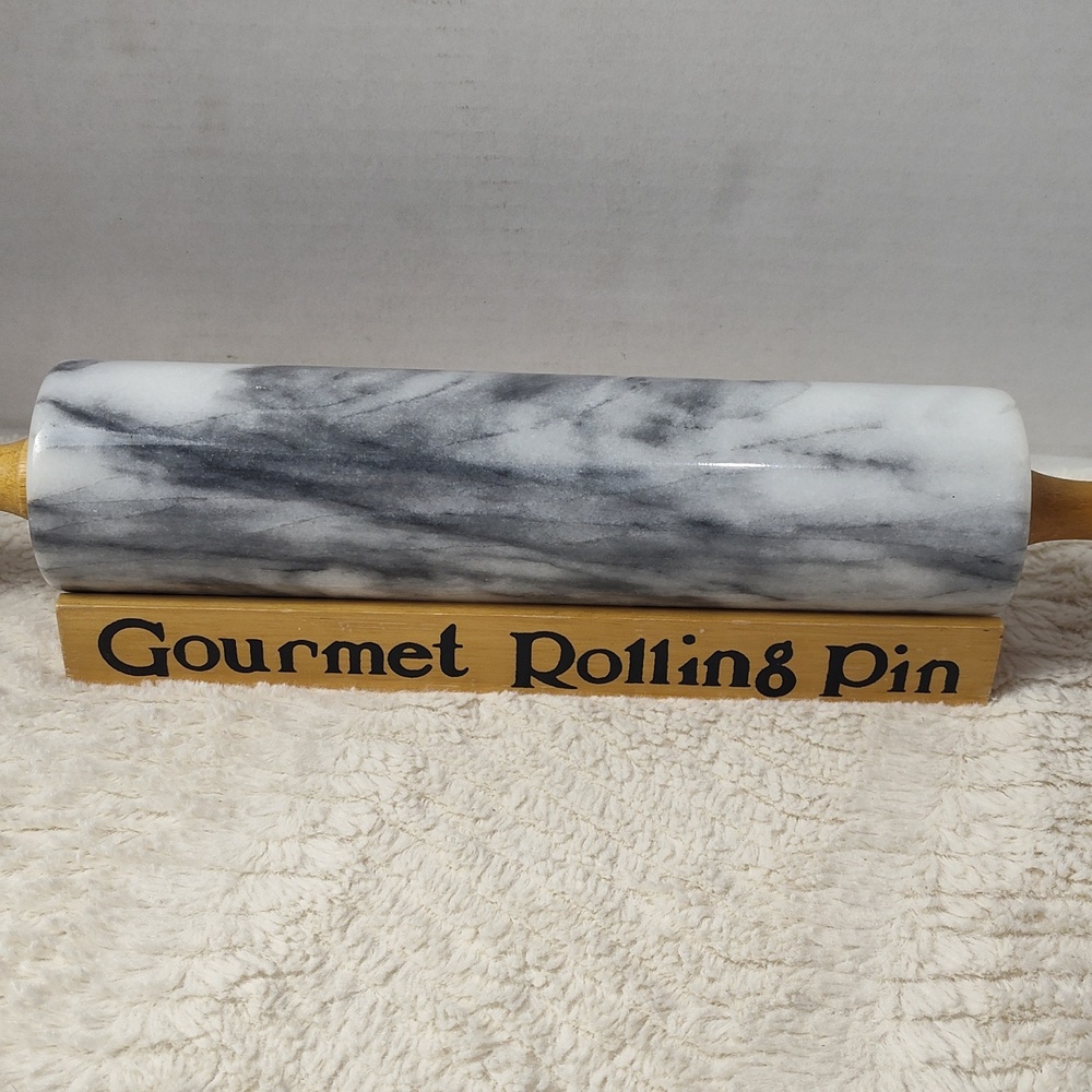 Beautiful Gourmet Rolling Pin Marble Heavy - Picture 2 of 2
